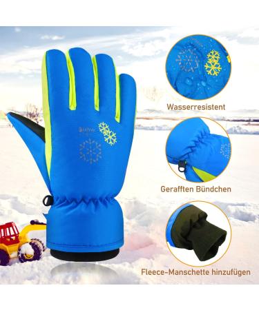 TBOONOR Winter Gloves for Kids | Warm Waterproof & Windproof Skiing Gloves for Boys & Girls (Ages 6-8) - Ideal for Outdoor Sports - Buy Online on SooperMarket.com