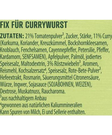 Buy Knorr Fix Currywurst Seasoning Mix (36g) - Authentic Spicy Bratwurst Flavor No Additives - Buy Online on SooperMarket.com