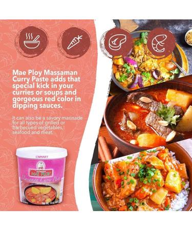 Mae Ploy Thai Green Curry and Massaman Curry Paste 400g by CNMART - Buy Online on SooperMarket.com