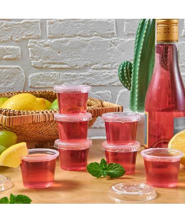 Turbo Bee 1oz Portion Cups with Lids - 200 Sets | Jello Shot & Sauce Containers - Buy Online on SooperMarket.com