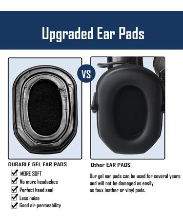 ProHear GEP03 Upgraded Gel Ear Pads for Walker's Razor Earmuffs - Comfortable Replacement Ear Cups - Buy Online on SooperMarket.com