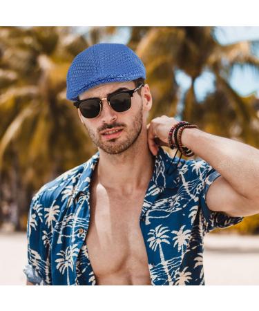 5-Pack Men's Mesh Summer Newsboy Hats - Ivy Gatsby Cabbie Beret Cap Bundle - Buy Online on SooperMarket.com