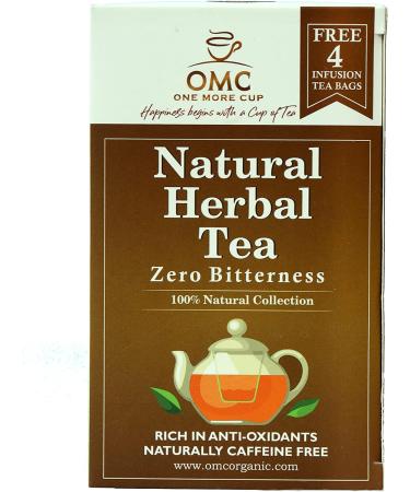 One More Cup Herbal Tea & Liver Care Tea With Lemon Flavor Caffeine Free Tea Bags Natural Tea (Total 40 Tea Bags) - Buy Online on SooperMarket.com