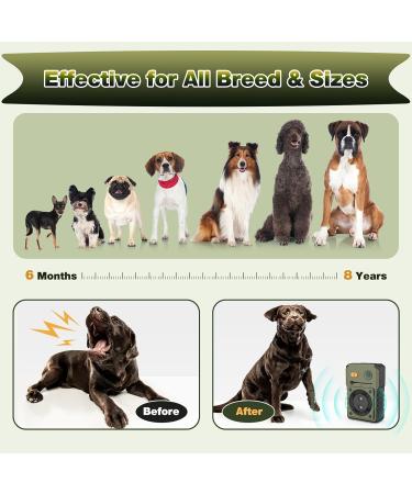 Bubbacare Anti Barking Device Ultrasonic Dog Barking Device with 3 Modes Up to 50FT Effective Control Range IPX4 Waterproof Sonic Anti Bark Device for Outdoor Indoor Use Green - Buy Online on SooperMarket.com