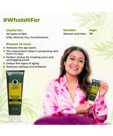 Youthful Glow Face Wash - Saffron & Oat Milk | Deep Cleansing for Men & Women | Organic Sulphate & Paraben-free | 100gm - Buy Online on SooperMarket.com
