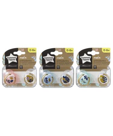 Tommee Tippee Moda Pacifiers - BPA-Free Silicone Binkies for 0-6m - 2-Count - Buy Online on SooperMarket.com