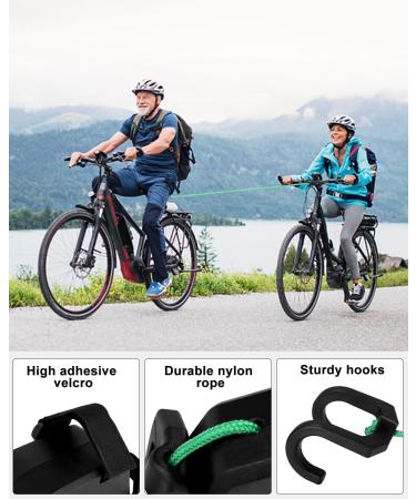 MUXIAO 2.5m Bike Tow Rope for Children - Retractable Parent-Child Bicycle Tow Rope Accessory | Outdoor Traction for Kids & MTB Trailers - Buy Online on SooperMarket.com