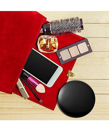 BLASHRD 3X Portable Folding Mirror with LED Light Makeup Mirror 10X Magnifying Glass 12 Lamp Bead Mini Mirror Black - Buy Online on SooperMarket.com