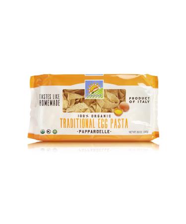 Bionaturae Egg Tagliatelle Durum Semolina Pasta | Durum Semolina Egg Tagliatelle | Kosher | USDA Certified Organic | Made In Italy | 8.8 oz