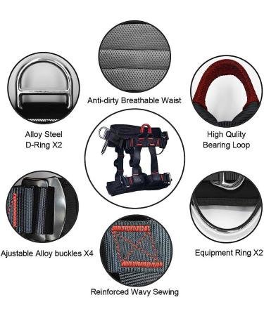 Large Size HeeJo Climbing Safety Seat Belt for Outdoor Tree Climbing - Ideal for Outward Bound and Training - Durable Climbing Gear - Buy Online on SooperMarket.com