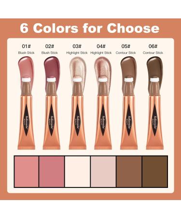 Dark Brown Liquid Contour Beauty Wand | Waterproof Matte Makeup Stick | Natural Matte Finish - 0.5oz - Buy Online on SooperMarket.com