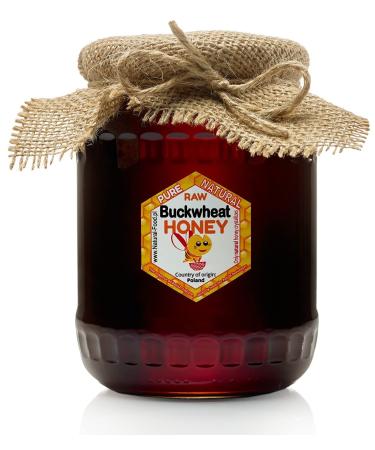 RAW HONEY | 1 1kg | Buckwheat Honey in glass jar | Absolutely Pure Raw Natural Unpasteurized | Fresh | Made by Bees | Buckwheat Honey 1.1 kg (Pack of 1)