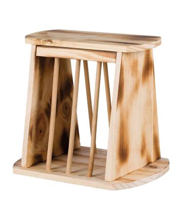 TRIXIE Hay Rack with Lid Wood/Flamed 61193