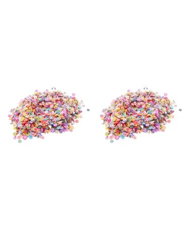 ATOZS 4000 Pieces 3D Fruit Flower Clay Slices for Slime Nail Art Decorations