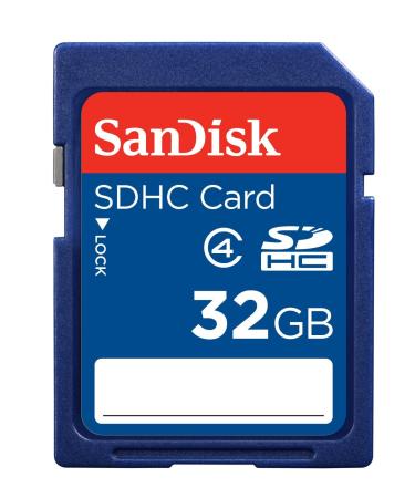 SanDisk Standard - Flash memory card - 32 GB - Class 4 - SDHC Retail Package