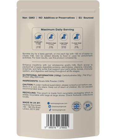 Goats Milk Powder for Dogs & Cats | Create Delicious Goats Milk | Each Pack Makes 6 Pints - Buy Online on SooperMarket.com