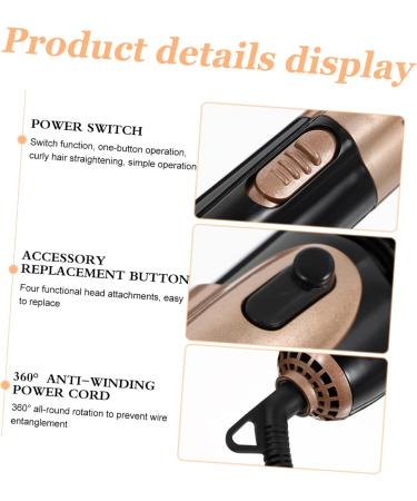 Baluue 2 Sets Curling Iron Portable Heating Curler Durable Hair Curler Personal Hair Curler Curlers Abs - Buy Online on SooperMarket.com