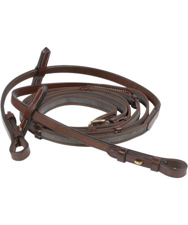 HORZE Horse Bridle Sion - English Noseband & Reins for Thoroughbred - Brown Color - International Shipping Available - Buy Online on SooperMarket.com