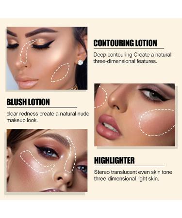 WALULAN Matte Liquid Blush Bronzer Contour Stick - #01 Dark Brown - Buy Online on SooperMarket.com