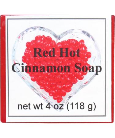 Red Hot Cinnamon Glycerin Soap by Eclectic Lady 4 oz Bar