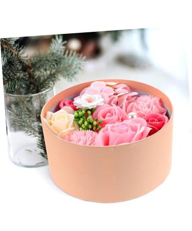 IWOWHERO Preserved Flower Decoration Scented Soap Rose Petals Rose Shaped Soap Floral Scented Soap Scented Plant Artificial Plants Mother's Day Simulation Soap Rose Wedding Soap Flower 16.2X16.2X8.2CM Pink - Buy Online on SooperMarket.com