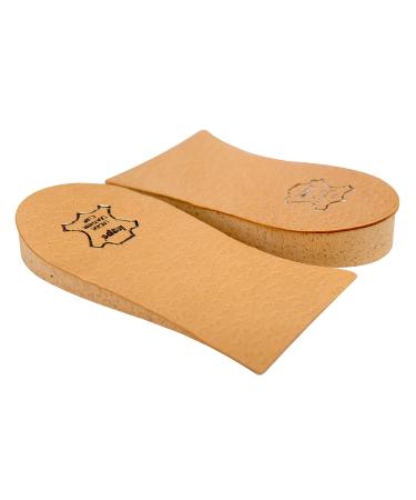 Heel Lift Elevator Heel Raise Heel Pad Orthotic Wedge Shoe Pad Many Widths and Heights Leather Cover Kaps Topmed Supplied to NHS 2 Pieces Left and Right height 15 mm / 0.6 inch - size S