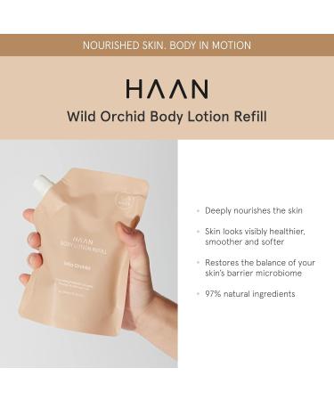 HAAN Moisturizing Body Lotion Refill (Wild Orchid) | Hydrating Paraben & Silicon Free | For Men & Women | Smoother Healthier Skin | 8.5 Fl. Oz - Buy Online on SooperMarket.com