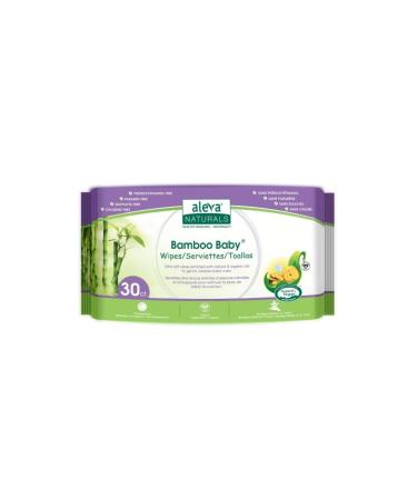Aleva Naturals Bamboo Baby Wipes 30 Wipes