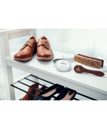 Lettro Shoe Wax 100ml - Professional Quality Polish for Smooth Leather - Dark Brown 106 - Buy Online on SooperMarket.com