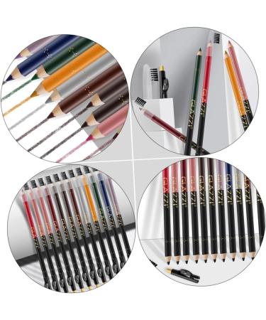 PLAFOPE 12pcs Lip Liner Eyeliner Make up Lipliner Black Waterproof Eyeliner Natural Pen Gel Eyeliner Plastic - Buy Online on SooperMarket.com