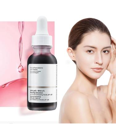 FunnAura AHA 30% + BHA 2% Peeling Solution Exfoliating Facial Serum Fighting Blemishes Reduces Pore Congestion(30 Ml) - Buy Online on SooperMarket.com