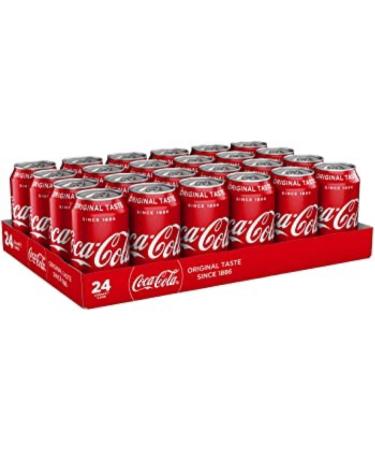 Coca-Cola Original Taste | Sparkling Soft Drink | Great Coke Taste | 330ml Cans | (Pack of 24) - Buy Online on SooperMarket.com