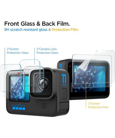 Spigen Tempered Glass Screen Protector designed for GoPro Hero 11 / GoPro Hero 10 / GoPro Hero 9 - Multi Pack - Buy Online on SooperMarket.com