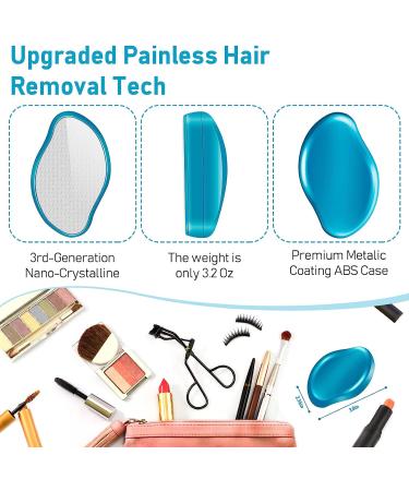 Upgrade Crystal Hair Eraser - Painless Hair Removal Tool for Women and Men - Buy Online on SooperMarket.com