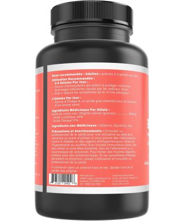 Health Logics - 100 Black Seed Oil Soft Gels - Cold Pressed for Max Potency - 100% Natural - GMO and Gluten Free - Buy Online on SooperMarket.com