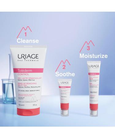 Uriage Tol derm Rich Face Soothing Cream for Intolerant Sensitive & Dry Skin 40ml - Soothes & Nourishes - Minimalist Formula for High-tolerance - No Preservatives & Fragrance Free - Buy Online on SooperMarket.com