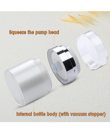 Airless Pump Jar 1.7oz - Drunk Elephant Container for Lotions, Creams, Serums & Makeup - Travel-friendly Push Down Pump Dispenser - Buy Online on SooperMarket.com