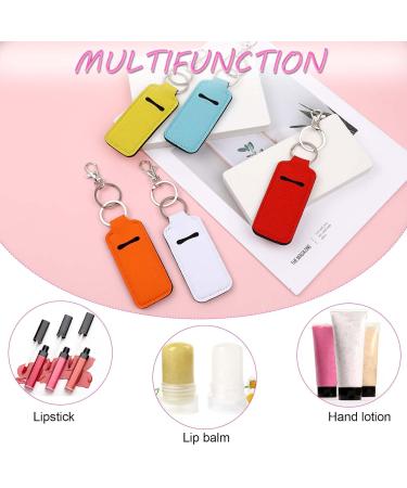 Sliverdew 8 Pcs Chapstick Holder Key Chain - Lip Balm Sleeve Pouch & Lipstick Keychain for Women - Ideal Travel Accessories - Buy Online on SooperMarket.com