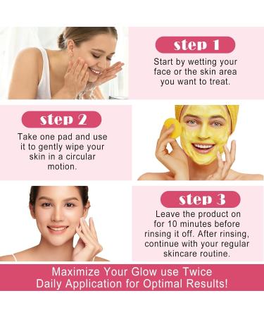 Buy Turmeric Kojic Acid Foaming Exfoliating Pads - Balance Skin Oil & Water | International Shipping - Buy Online on SooperMarket.com