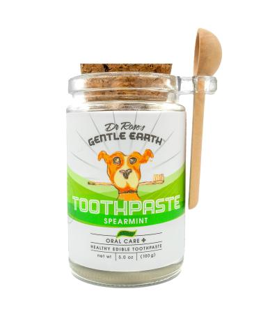 All Natural Dog Toothpaste Organic Canine Toothpaste for Dogs Veterinarian Formulated Removes Tartar & Improves Gum Health Safe Made in USA - 5oz Spear Mint Spearmint