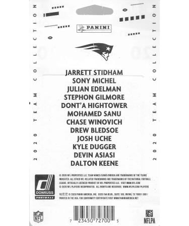 New England Patriots 2020 Donruss Factory Sealed 12 Card Team Set with Rookie Cards - Kyle Dugger, Josh Uche, Julian Edelman & More - Buy Online on SooperMarket.com