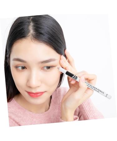 PLAFOPE 70 Pcs Lying Silkworm Eyeliner Makeup Eyeliner Pencils Make up Eyeliner Pen Gel White Wooden Pole - Buy Online on SooperMarket.com