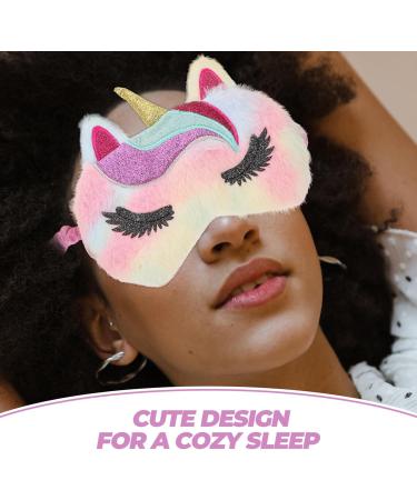 Shop Baluue Cute Animal Unicorn Sleep Mask - Plush Eye Cover for Kids Teens & Women | Perfect Sleeping Eyeshade - Buy Online on SooperMarket.com