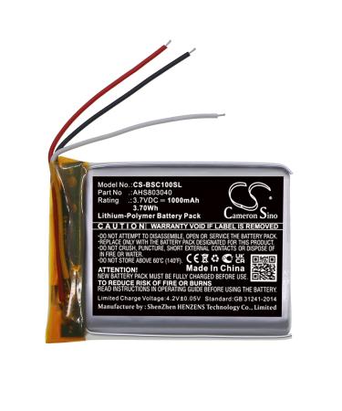 1000mAh Speaker Battery for Bose SoundWear Companion fit P/N:AHS803040