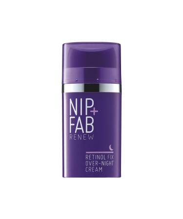 Nip + Fab Retinol Fix Overnight 0.1% Retinol Cream for Face with Hyaluronic Acid Pro-Age Facial Cream for Pigmentation and Age Dark Spots 50 ml (Pack of 1)