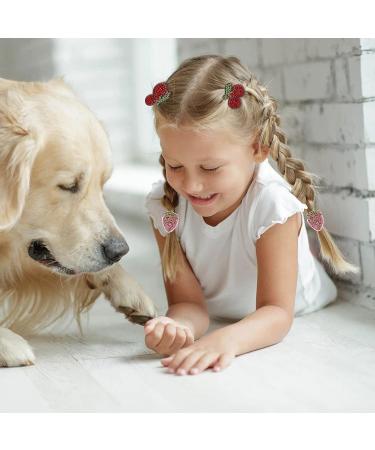 Fishdown 30 Pcs Glitter Hair Ties for Girls - Sparkly Ponytail Holders for Toddlers with Rhinestone Sequin Designs - Cute Cartoon Hair Accessories for Kids - Buy Online on SooperMarket.com