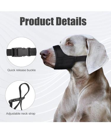 Muzzle for Short Snouted Dogs | Soft & Comfortable Dog Muzzle for Small Breeds - Chihuahua Shih Tzu & More - Buy Online on SooperMarket.com