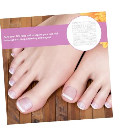 HAPINARY 20 Sheets Artificial Nails Medium Length Nail Glue Tabs Nail Adhesive Glue on Nails Medium Length Nail Sticky Tabs Nail Glue Stickers for Press on Nails Sticker Nails Nail Tabs - Buy Online on SooperMarket.com
