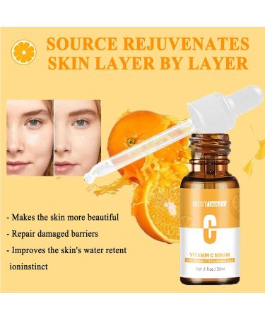 20% Vitamin C Serum for Face with Hyaluronic Acid Reduce Pigmentation for Face Boost Skin Collagen Anti Aging & Wrinkle Facial Serum Brighten Hydrate & Plump Skin Dark Spot Remover for Face - Buy Online on SooperMarket.com