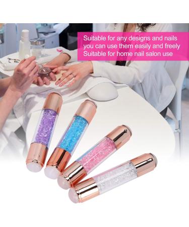 4-Piece Nail Stamper Set with Silicone Stamp Pens for Manicure Art - Double Ended Design with Nail Seal Plate for Home and Salon Use - Buy Online on SooperMarket.com
